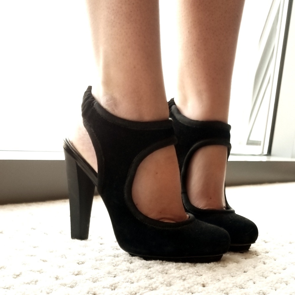 Badgley Mischka velvet heels - Size 7
